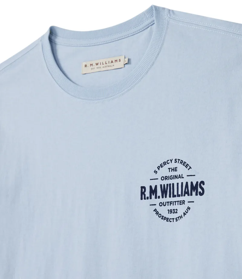 RM Williams Type T-Shirt Light Blue-4